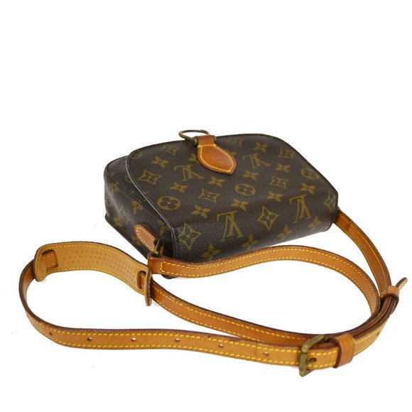 LOUIS VUITTON Saint Cloud MM Shoulder Bag Monogram Leather Brown M51243 33SH496 - Picture 10 of 16